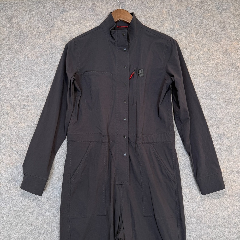 Topo Designers Coveralls Womens Medium Utility Performance One Piece Black - Picture 3 of 15